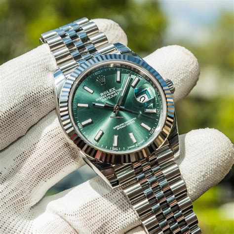 rolex datejust 41 mint green price|Rolex Datejust 41mm pre owned.